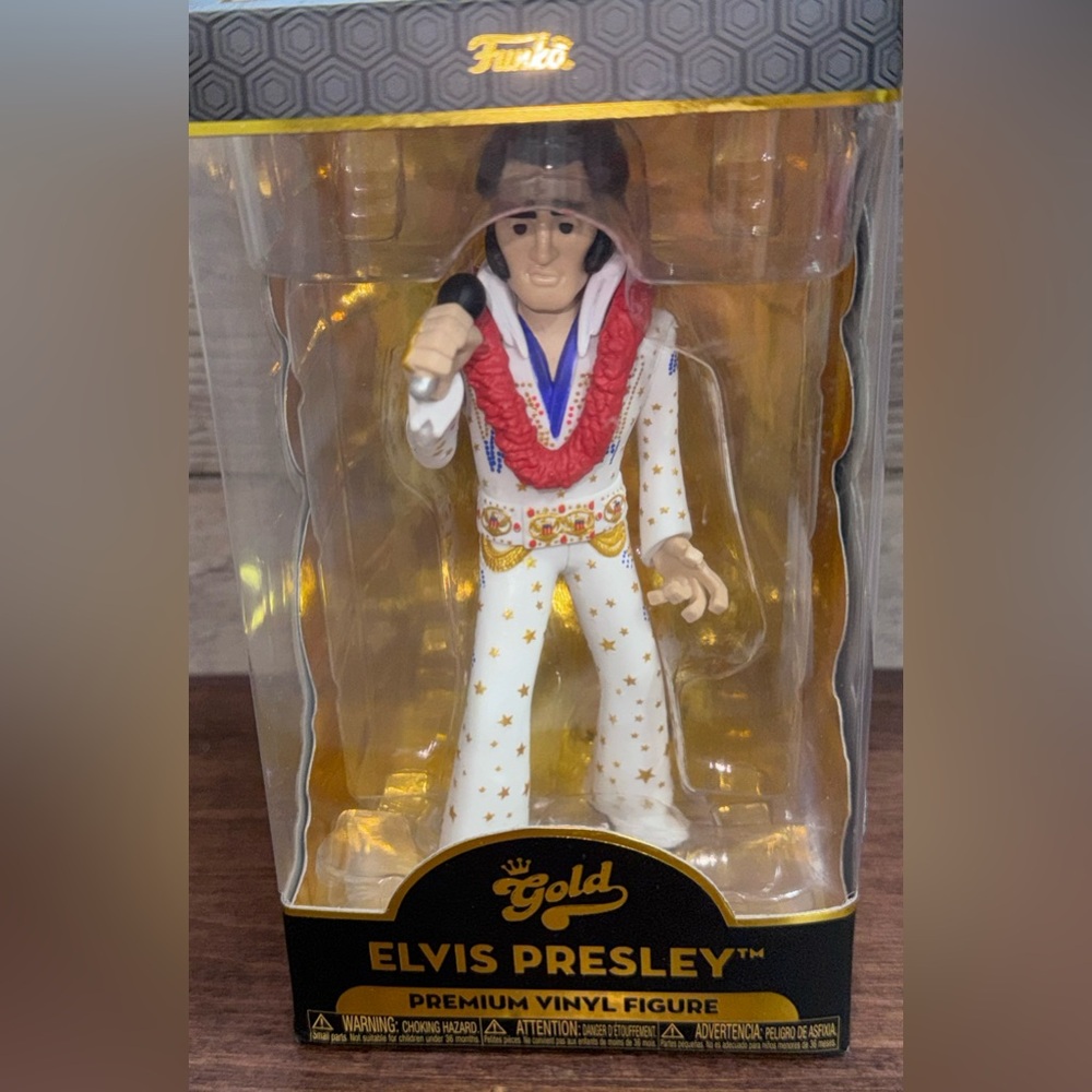 Funko Pop Gold Elvis Presley Premium Vinyl Figure - NEW